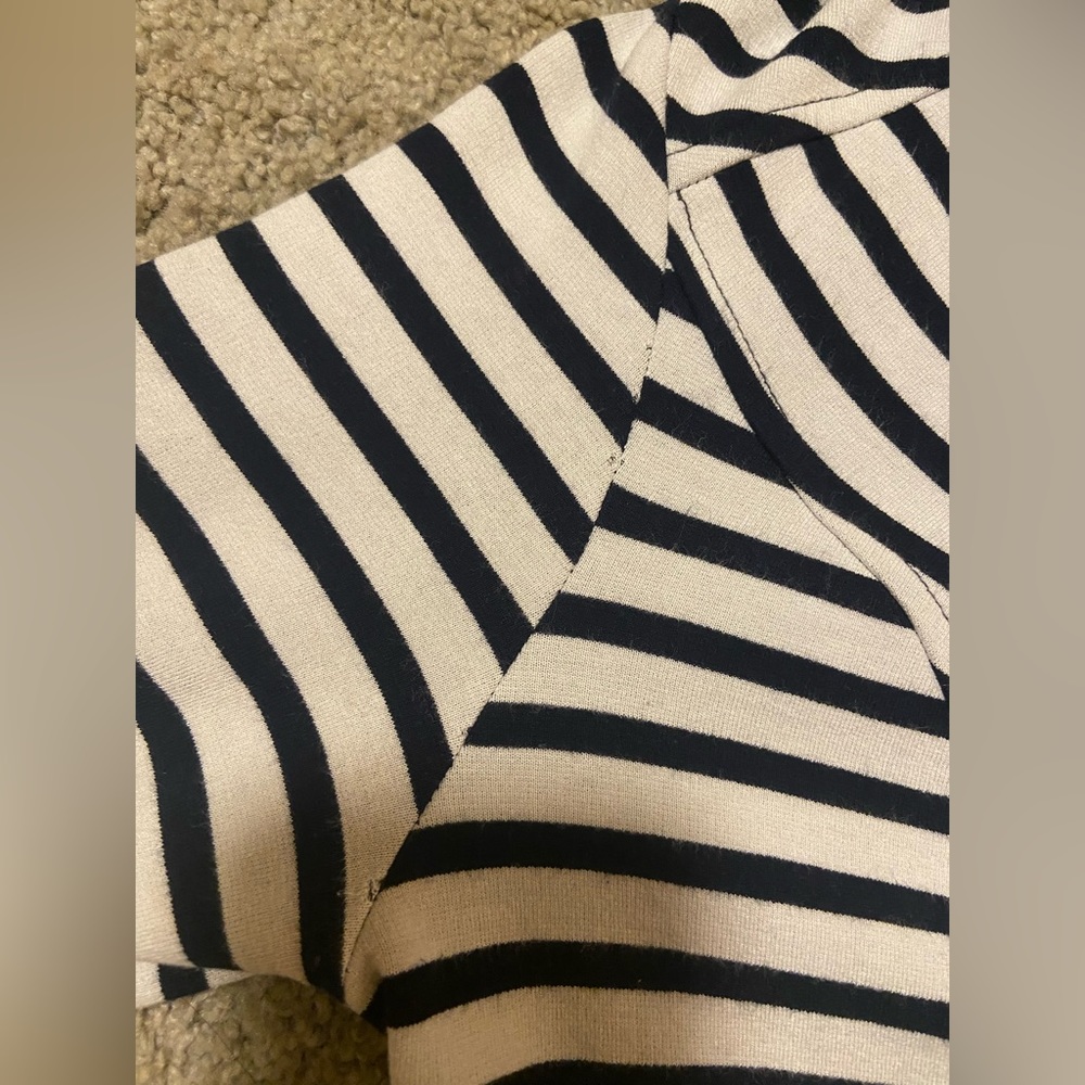 Joseph Ribkoff Striped Zip-Up - Picture 9 of 9